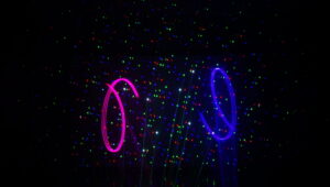 LASER Lissajous rainbow